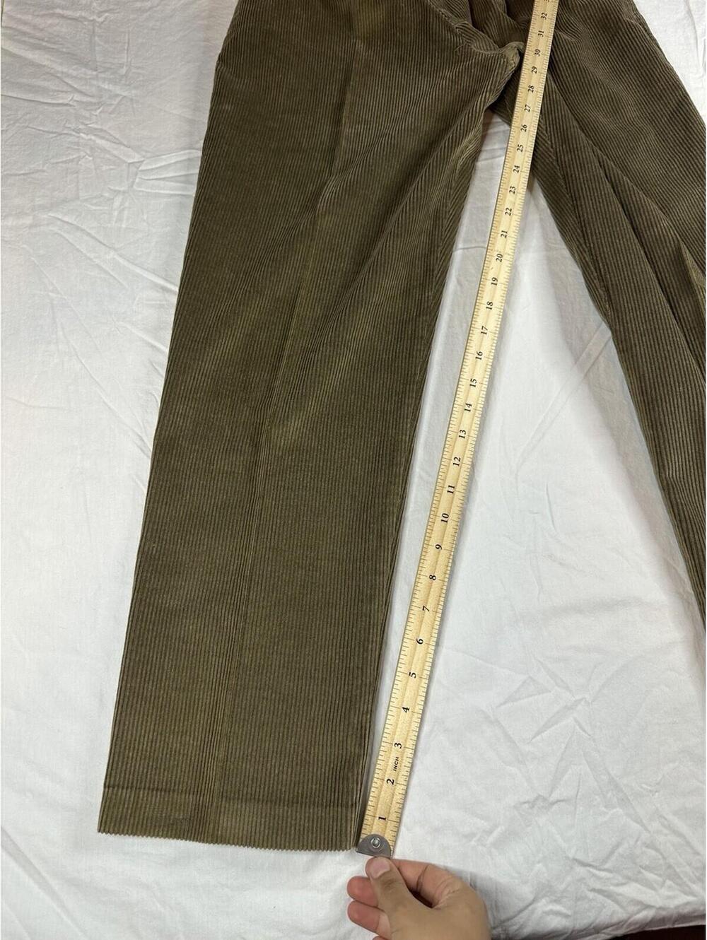 ✨🌿 Vintage Weathervane USA Olive Corduroy High Waist Pleated Pants Size 6🌿✨ - Picture 11 of 16